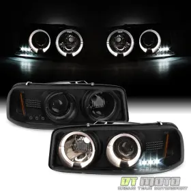 GM2502214 DTMOTO Headlights Bumper Lamps C3 Gmc Yukon Denali #3