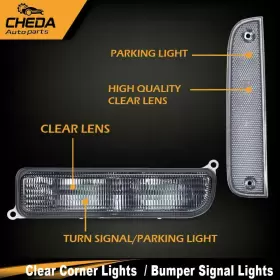 G-02SLA3901ASM G-PLUSAUTO Corner Lights Bumper Signal Xj Jeep #2