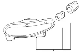 10333735 GM Driver Parking Turn Signal Lamp