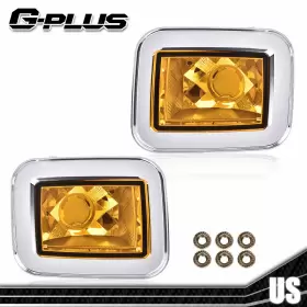 GPL564232 GPLUSMOTOR Front Turn Signal Lights Amber Lens H2