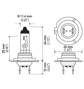 04082300285833 HELLA Halogen Bulb H7