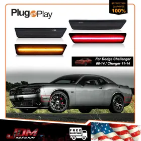 RB-065BR JDMTECH Smoked Lens Led Marker Lights Front Rear Set