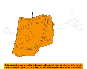 8121153290 LEXUS Passenger Corner Light Fog Driving IS250 #3