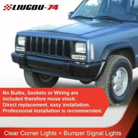 02SLA3901AWW LIUGOU74 Corner Lights Bumper Signal Xj Jeep #2