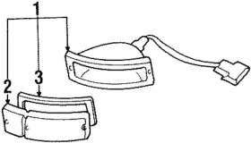 FA0151071 MAZDA Driver Parking Lamp Light Lens Left