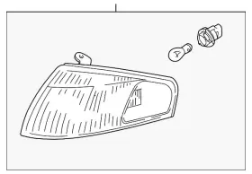 GD7A-51-070C-P1 MAZDA Turn Lamp Park