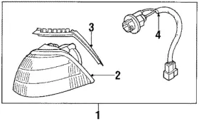 GJ21-51-361A MAZDA Lens Housing MX-6