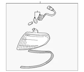 TA04-51-090B MAZDA Housing Lamp Passenger Rh