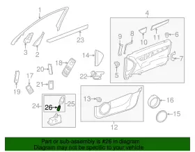 000000-008140-64 MERCEDES Center High Mount Light Bulb #2
