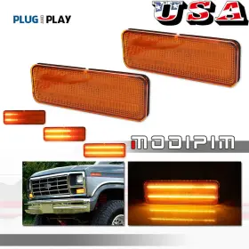 RB-368AD MODIPIM Amber Front Bumper Turn Signal Lights Lamps