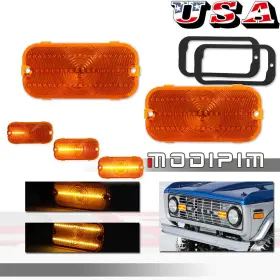 RB-504AD MODIPIM Amber Front Grill Led Turn Signal Lights Drl