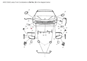 4805138AB MOPAR Combination Lamp Front Right 300M Chrysler