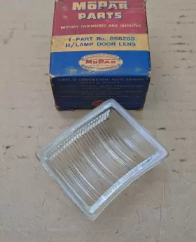 866200 MOPAR Deluxe Nos Right Left Glass Lamp Lens Dodge Park #2