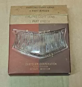 876018 MOPAR Deluxe Nos Right Left Lamp Lens S7 Desoto Park