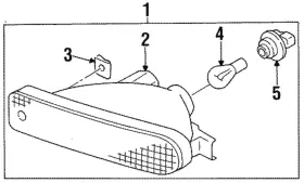 26135-70F25 NISSAN Lamp 240SX Park