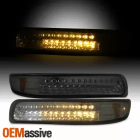 CBL-CS99-LED-SM OEMASSIVE Smoked Led Bumper Signal Lights Set