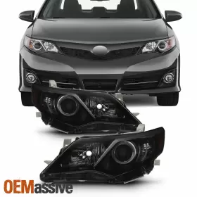 TO2502212 OEMASSIVE Smoked Projector Headlights Lamps Toyota