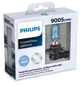 9005CVPS2 PHILIPS Crystalvision Platinum Halogen Car Bulbs