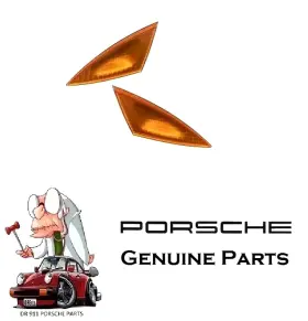 99663103600 PORSCHE Amber Headlight Corner Light Lens Set