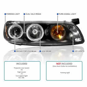2LCLHP-GPX97JM-TM SPEC-D TUNING Led Halo Projector Headlights #3