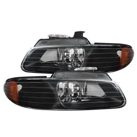 2LH-CAR96JM-RS SPEC-D TUNING Town Headlights Lamp Dodge