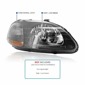 2LH-CV96JM-RS SPEC-D TUNING Dx Headlights Lamp Left Right Ex #3