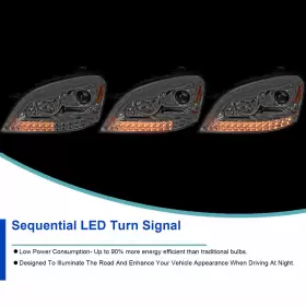 2LHP-BW16406-TM SPEC-D TUNING Led Strip Projector Headlights #3
