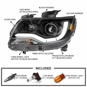 2LHP-COL15-TM SPEC-D TUNING Led Strip Tube Projector Lamp Lh #3