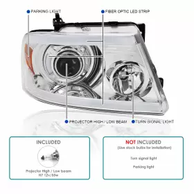 2LHP-F15004-G3-GO SPEC-D TUNING Led Bar Projector Headlights #2