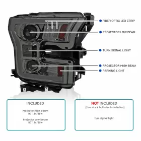 2LHP-F15015G-RS SPEC-D TUNING Led Tube Projector Headlights #3
