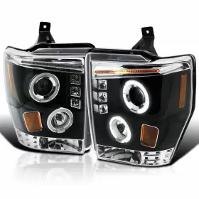 2LHP-F25008JM-TM SPEC-D TUNING Led Halo Projector Headlights