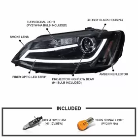 2LHP-JET11G-TM SPEC-D TUNING Euro Glossy Projector Headlights #3