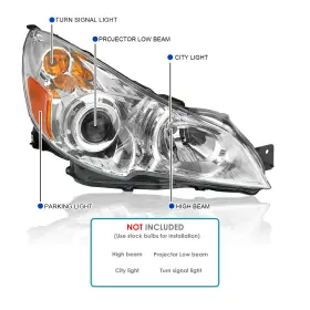2LHP-LGY10-L-GO SPEC-D TUNING Left Driver Projector Headlight #3