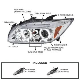 2LHP-TC05-TM SPEC-D TUNING Led Halo Projector Headlights Lamp #3