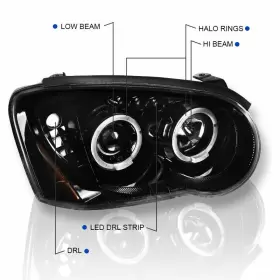 2LHP-WRX05BK-TM SPEC-D TUNING Jet Led Halo Projector Wrx #3