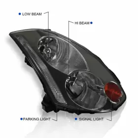 LH-G35032G-ABM SPEC-D TUNING Headlights Head Lamps Left Right #3