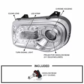LHP-300C05-TM SPEC-D TUNING Led Strip Projector Headlights #3