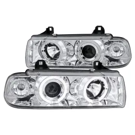 LHP-E3621PC-TM SPEC-D TUNING Dual Led Halo Projector Head Bmw
