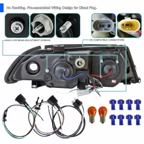 LHP-E46994JM-TM SPEC-D TUNING Led Halo Projector Headlight Lh #3