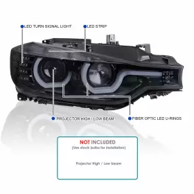 LHP-F3012G-HD-TM SPEC-D TUNING Led Halo Hid Projector Bmw #3