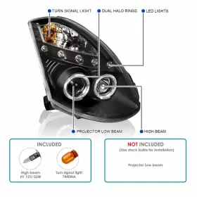 LHP-G35032JM-TM SPEC-D TUNING Led Halo Projector Headlights #3