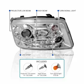 LHP-JET99-8-TM SPEC-D TUNING Led Strip Projector Headlights #3