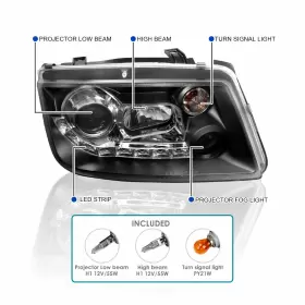 LHP-JET99JM-8-TM SPEC-D TUNING Led Strip Projector Headlights #3