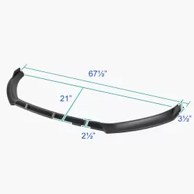 LPF-GLF14BK-AK SPEC-D TUNING Bumper Lip Spoiler Splitter MK7 #3