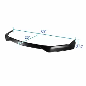 LPF-MST18A-BN SPEC-D TUNING Front Bumper Lip Spoiler Splitter #3