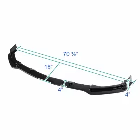 LPF-Q5014GBV2-AK SPEC-D TUNING Lower Bumper Lip Spoiler #3