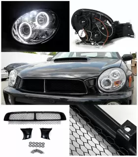 TN-HGLHP-WRX02-TM SPEC-D TUNING Halo Led Projector Headlights #2