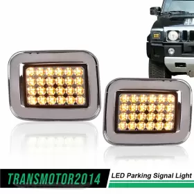 A-02SLA3205AWT HUMMER Front Led Parking Signal Light Set H2 #2