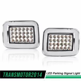 A-02SLA3205AWT HUMMER Front Led Parking Signal Light Set H2