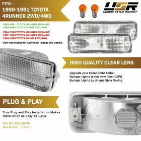 BL-TY-4RUN-90-CLR UNIQUE STYLE RACING Usr Bumper Signal Up #3